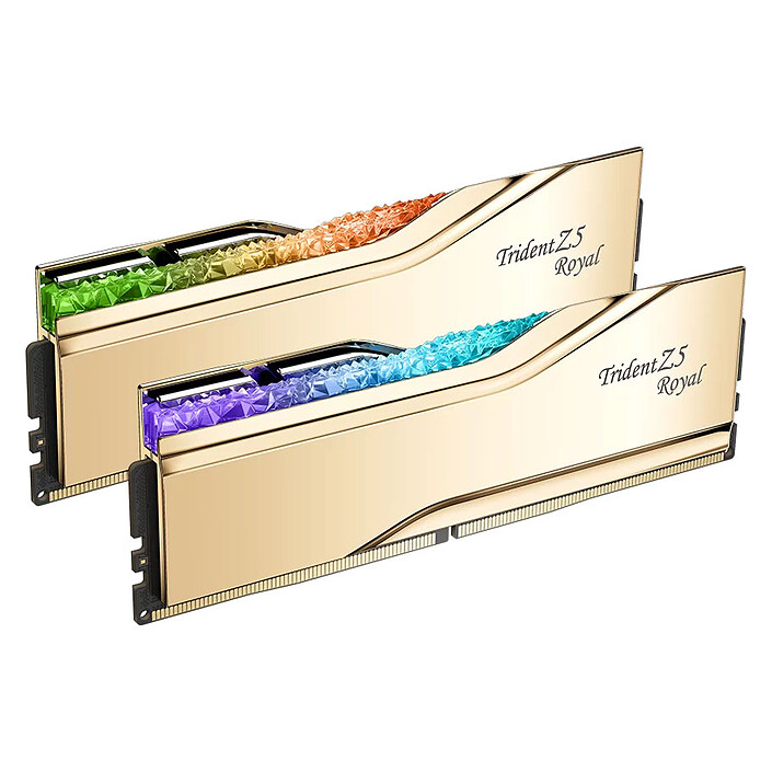G.Skill Trident Z5 Royal 32 Go (2 x 16 Go) DDR5 6400 MHz CL30 - Or