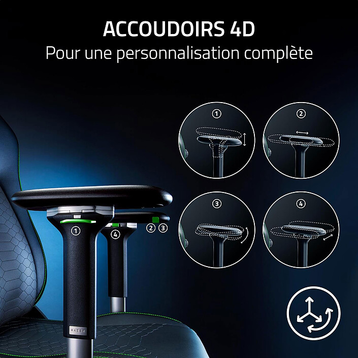 Razer Iskur v2 pas cher