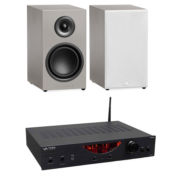 Taga Harmony HTA-600B + Triangle Elara LN01 Gris Lin