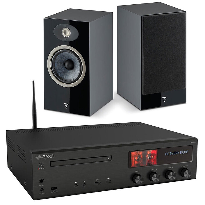 Taga Harmony HTR-1500CD Noir + Focal Theva N°1 Noir
