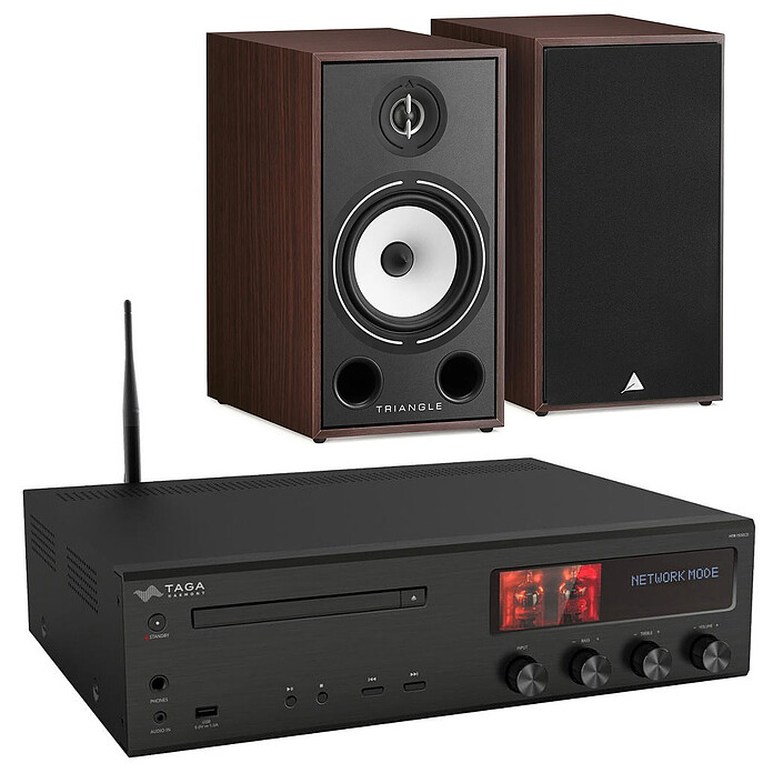 Taga Harmony HTR-1500CD Noir + Triangle Borea BR03 Noyer