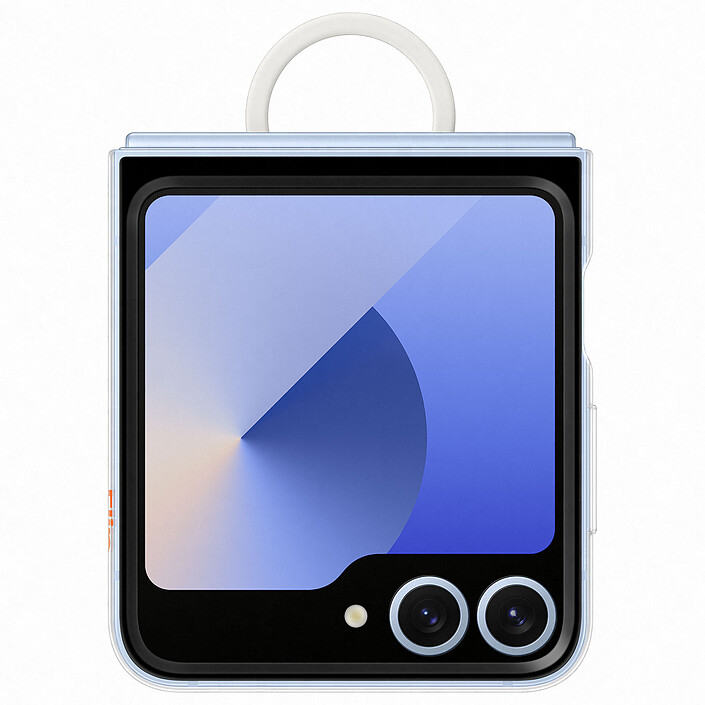 Samsung Custodia in Silicone Anello Trasparente Galaxy Z Flip 6 