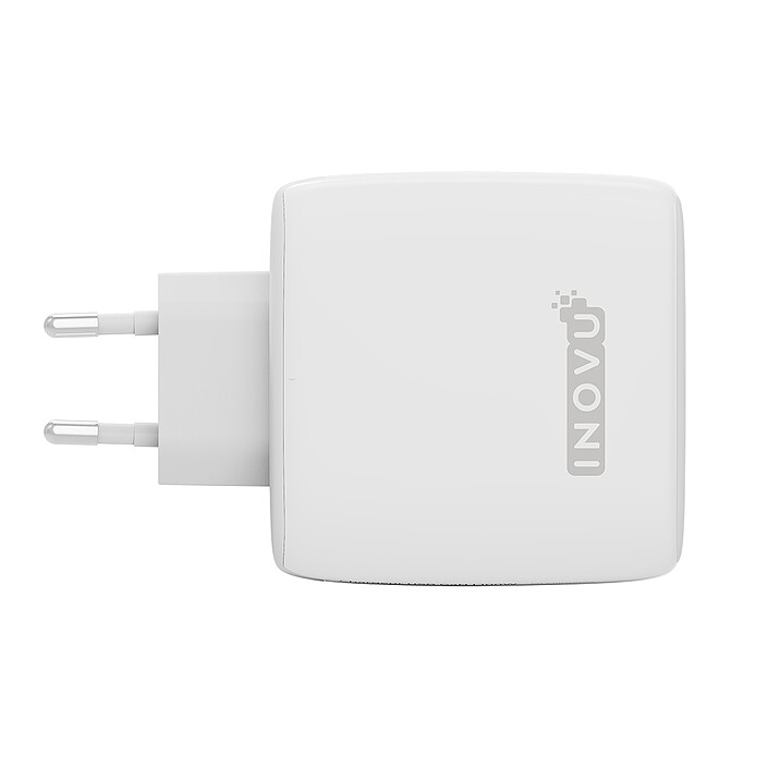 cheap INOVU USB-C 100 W Power Delivery GaN wall charger + TEXTORM USB-C 3.1 Gen 2 (10 Gbps) cable - Male/Male - 1 M