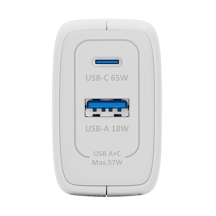 Review INOVU 65 W USB-C Power Delivery GaN wall charger + TEXTORM USB-C 3.1 Gen 2 (10 Gbps) cable - Male/Male - 1 M