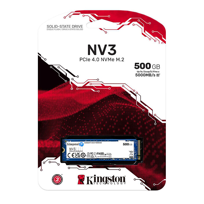 Nota Kingston SSD NV3 500GB 