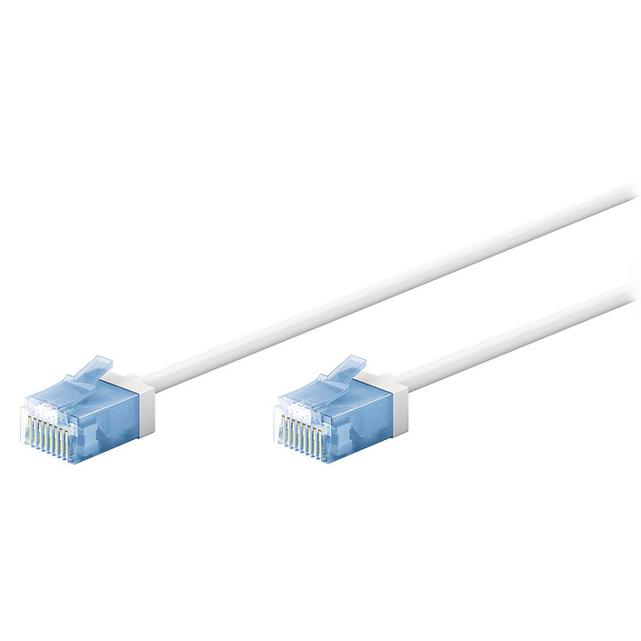 Goobay Cable RJ45 Slim Cat 6a U/UTP 5 m (Blanco)