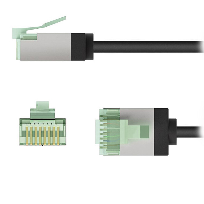 Opiniones sobre Cable Goobay RJ45 Slim Cat 8.1 U/FTP de 2 m (negro) 