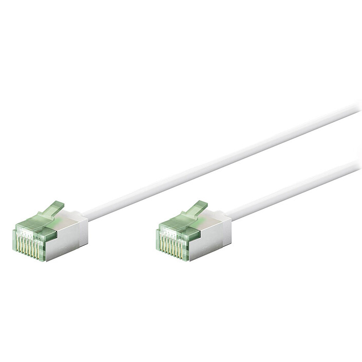 Goobay Cable RJ45 Slim Cat 8.1 U/FTP 0.25 m (Blanco)