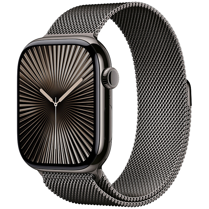 Apple Watch Series 10 GPS + Cellular 46 mm Titanio Pizarra Pulsera Milanesa S/M