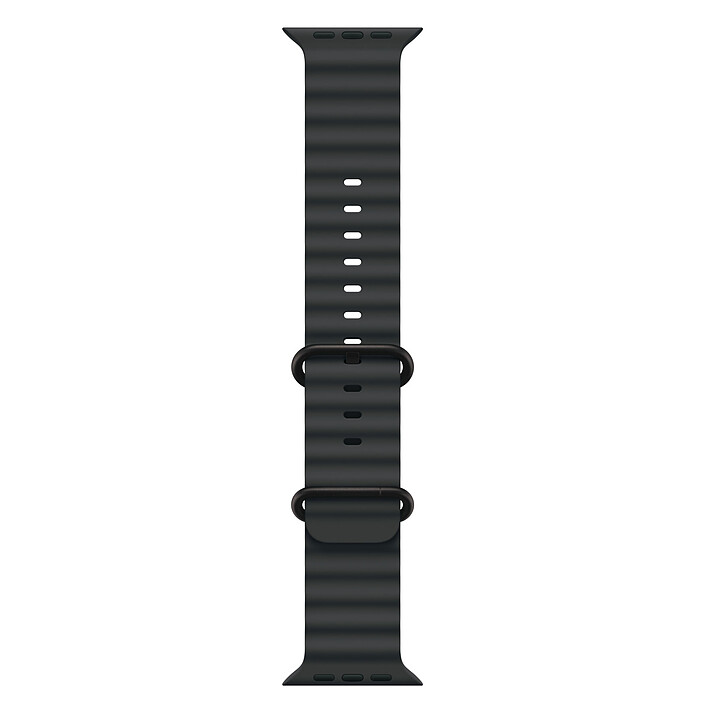 Apple Bracelet Océan Noir Finition Titane Noir pour Apple Watch 49 mm