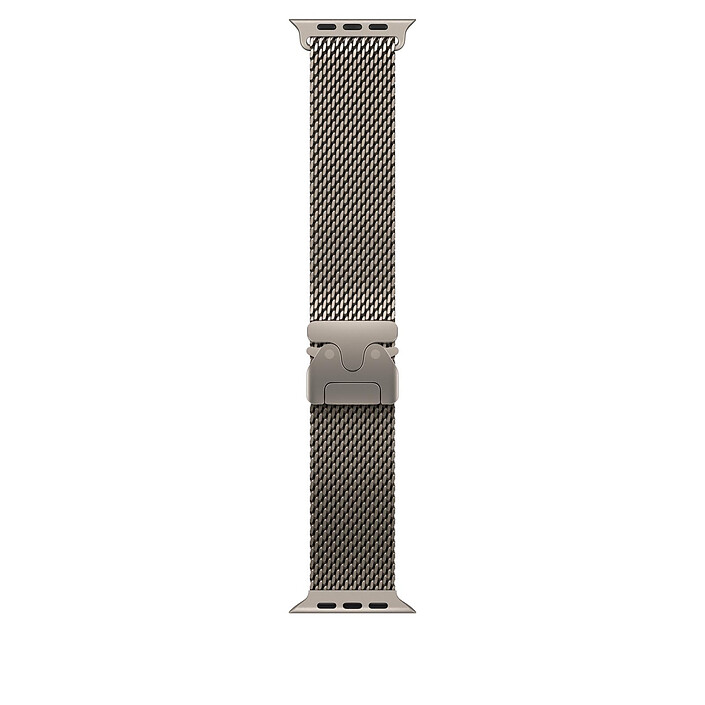 Apple Bracelet Milanais en titane naturel 49 mm - Medium