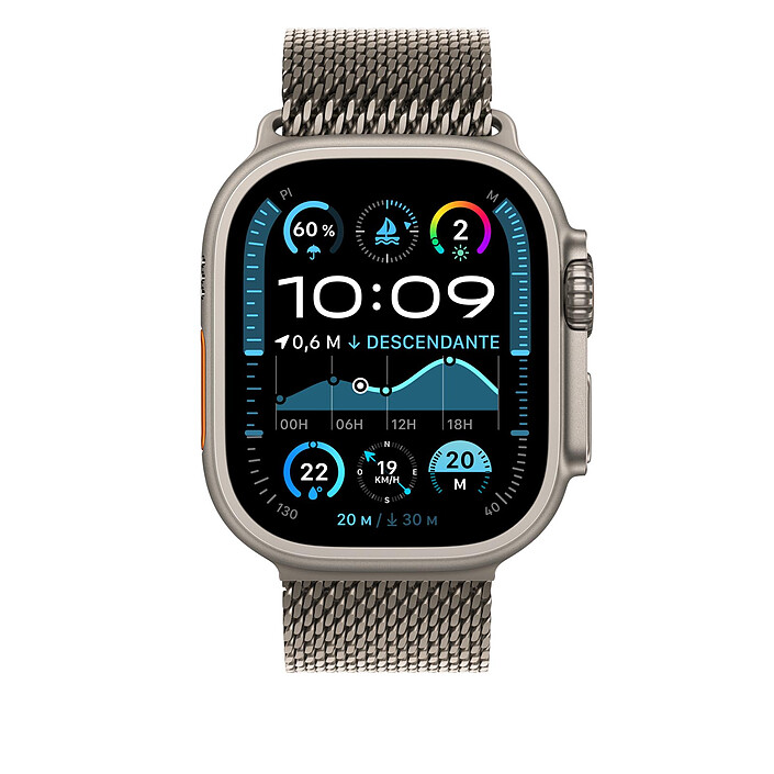 Avis Apple Bracelet Milanais en titane naturel 49 mm - Medium