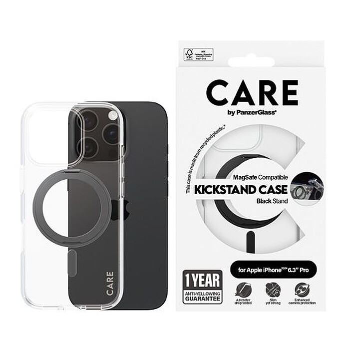 Opiniones sobre Funda PanzerGlass Feature Kickstand para iPhone 16 Pro Negro