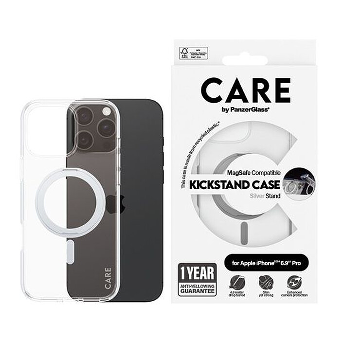 Review PanzerGlass Case Feature Kickstand iPhone 16 Pro Max Silver 