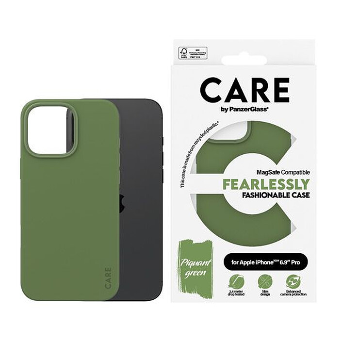 Opiniones sobre PanzerGlass Coque Fashion iPhone 16 Pro Max Verde