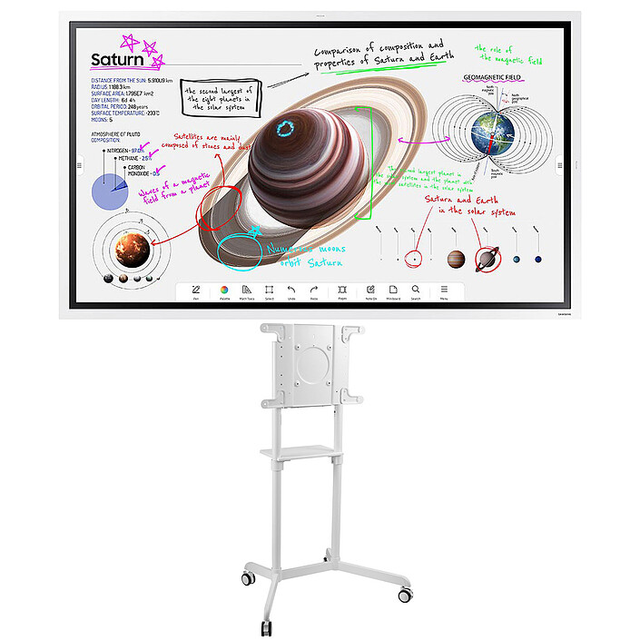 Samsung Flip 4 WM55B + Neomounts NS-M1250WHITE