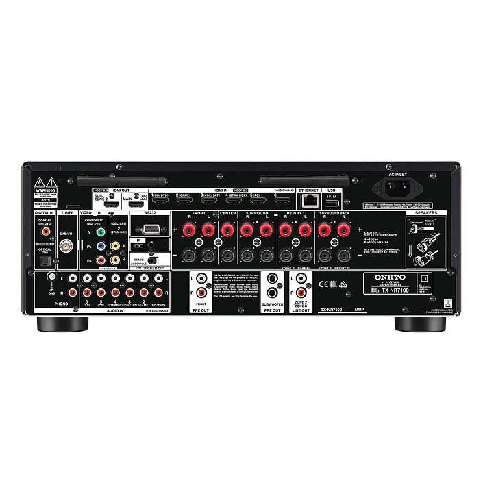 Review Onkyo TX-NR7100B Black + JBL Pack Stage V2 280F Espresso 5.0