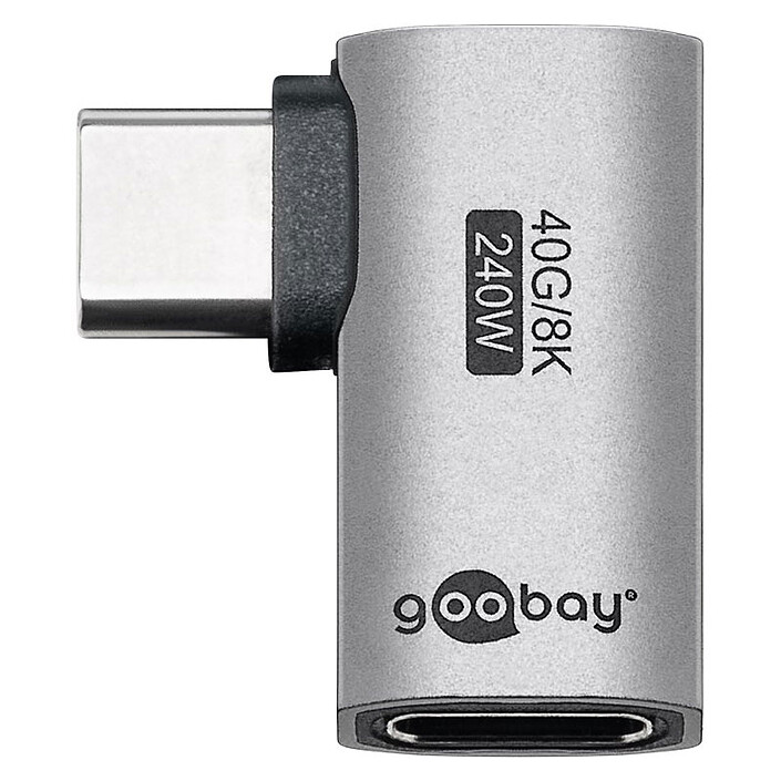 Goobay Adattatore USB-C Maschio a USB-C Femmina angolato a 90°