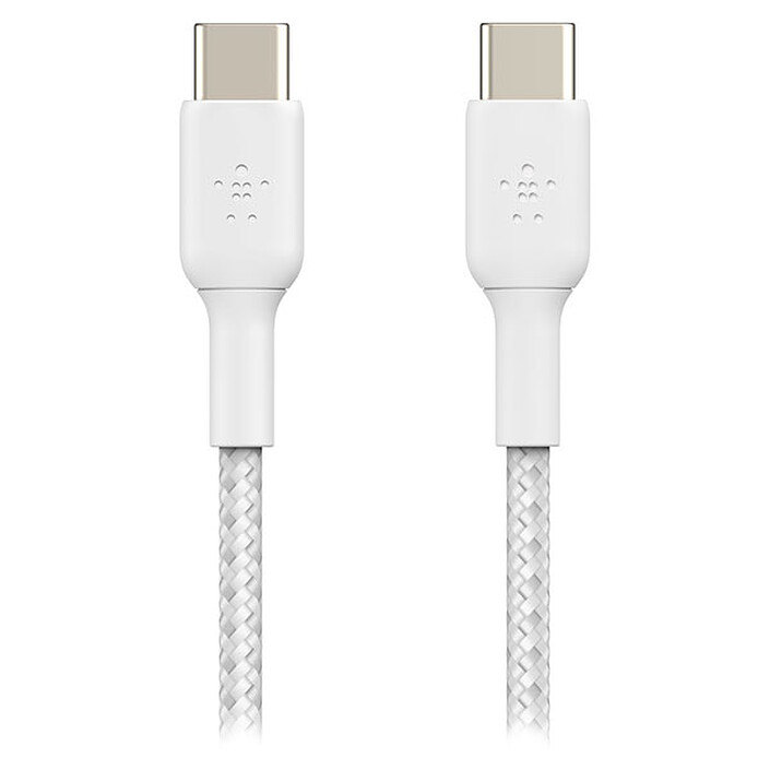 Belkin Câble USB-C vers USB-C renforcé 60 W (Blanc) - 2 m