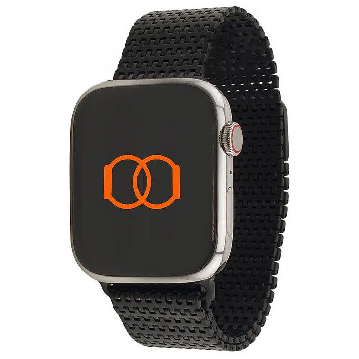 Band Band Bracelet à Chainons Magnétiques Noir 46 / 49 mm