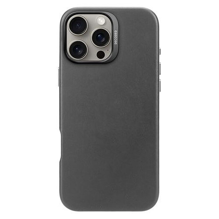 DECODED Coque en cuir pour iPhone 16 Pro Max Noir