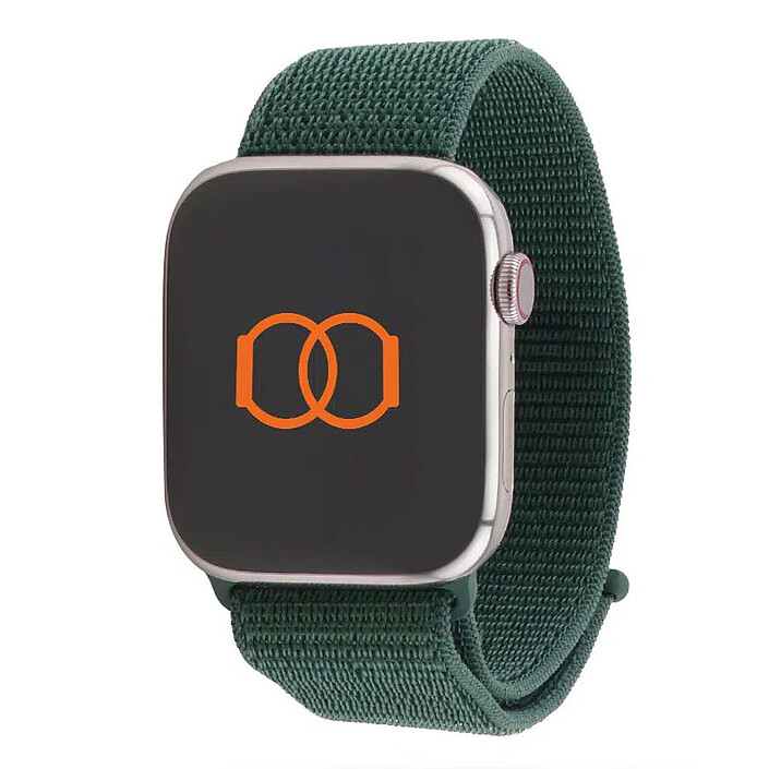 Band Band Boucle Sport Nylon Tissé Vert Lacustre 42 mm 