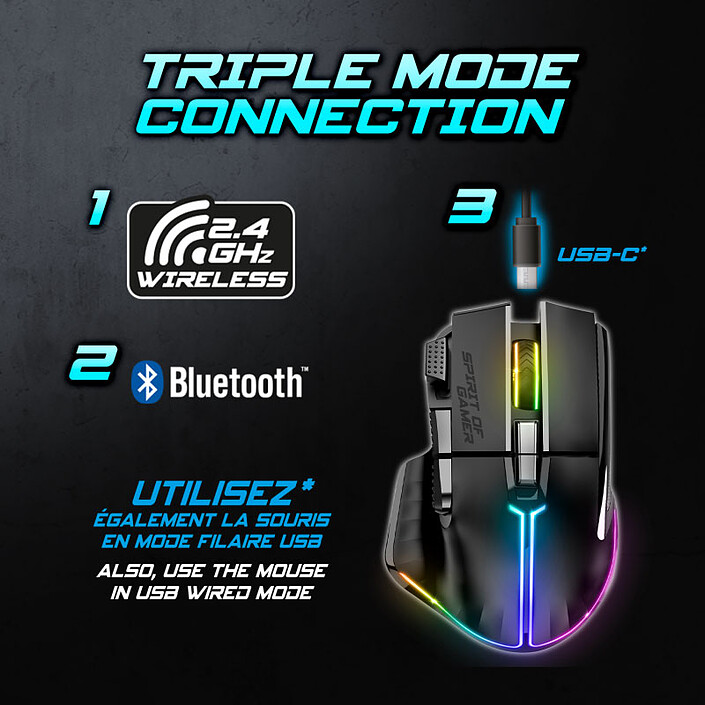 Acheter Spirit of Gamer Pro-M5 Wireless (Noir)