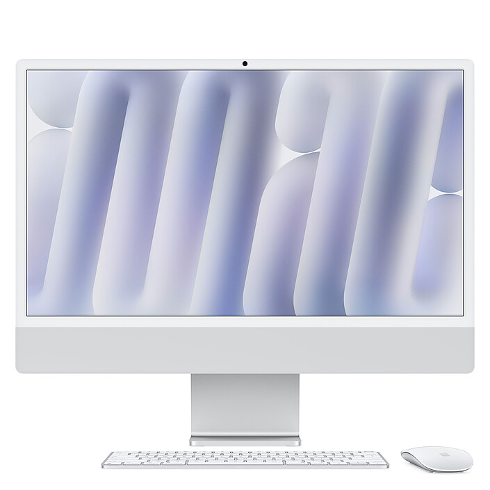 Apple iMac M4 (2024) 24" 16 Go 512 Go Argent (MWUU3FN/A-512GB-MKPN)