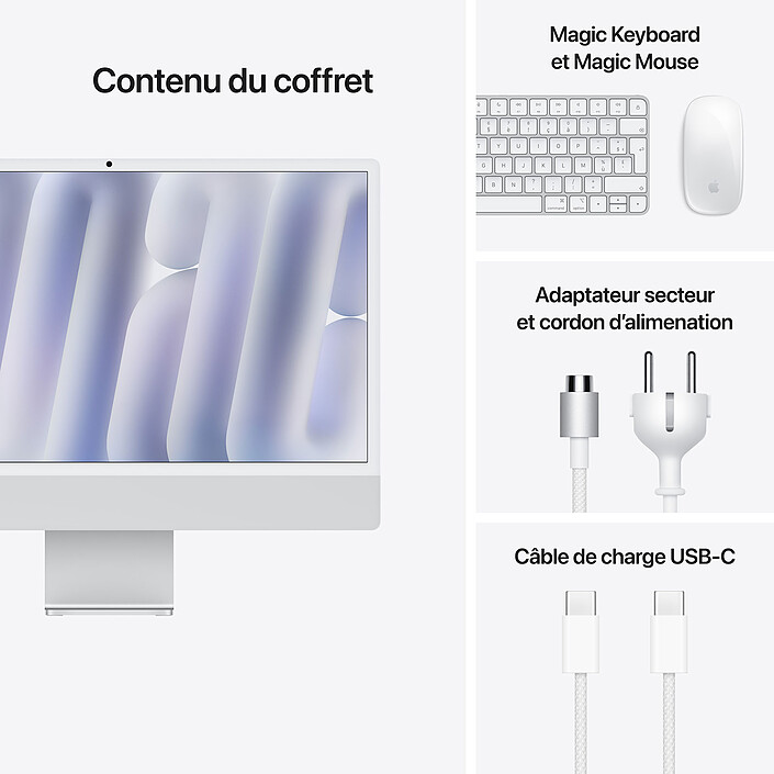 Apple iMac M4 (2024) 24" 16GB 1TB Plata (MWUC3FN/A-1TB-LAN) a bajo precio