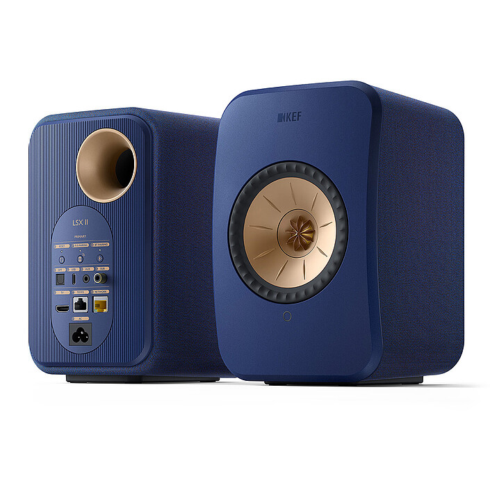 KEF LSX II Bleu Cobalt + Audio-Technica AT-LP70XBT Noir pas cher