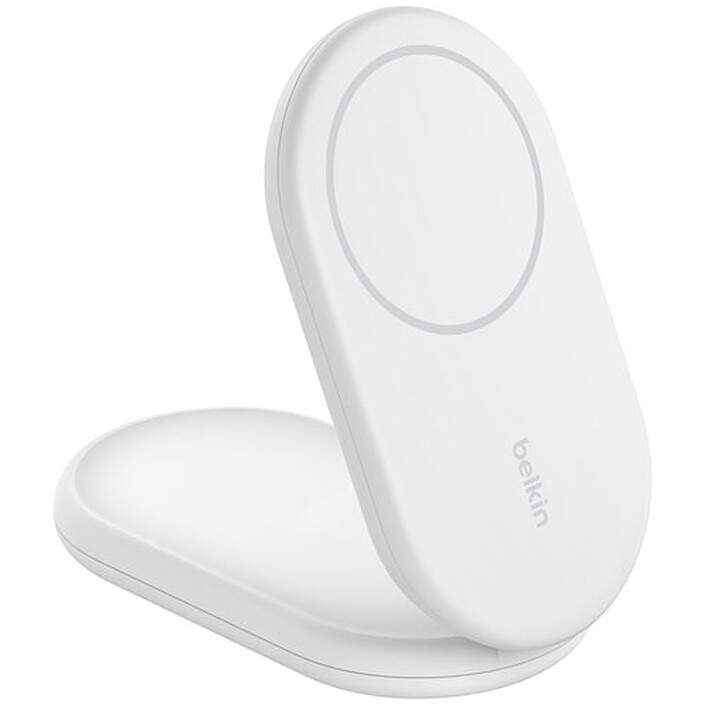 Soporte de carga plegable magnético Belkin BoostCharge Qi2 15W (Blanco)