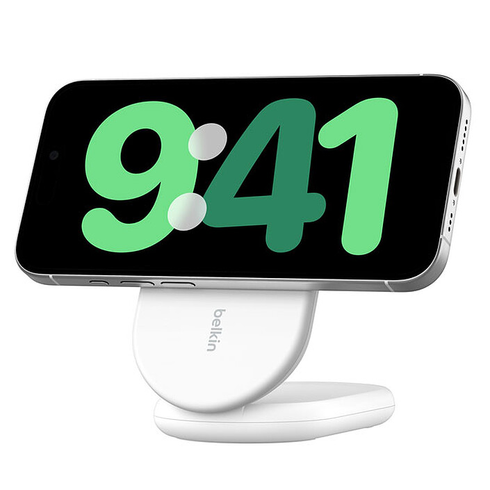 Comprar Soporte de carga plegable magnético Belkin BoostCharge Qi2 15W (Blanco)