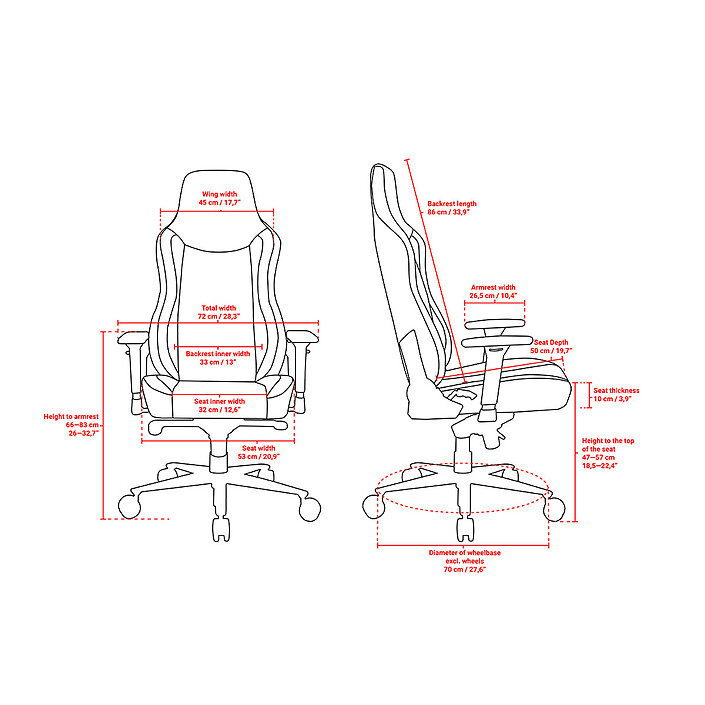 Arozzi Vernazza Supersoft (Rouge) pas cher