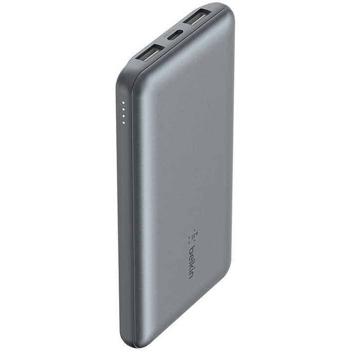 Batería externa Belkin 10K Boost Charge con cable USB-A a USB-C Gris