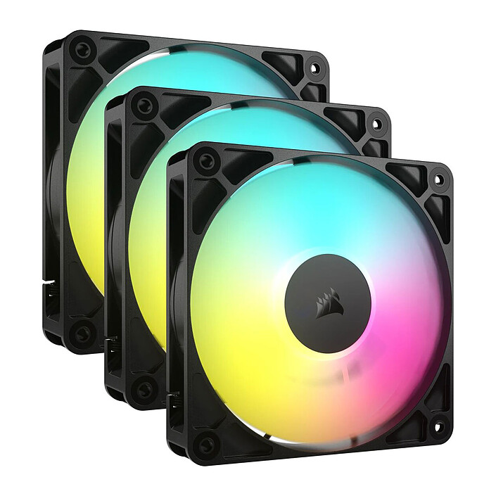 Corsair RS120 ARGB Triple Pack Black 