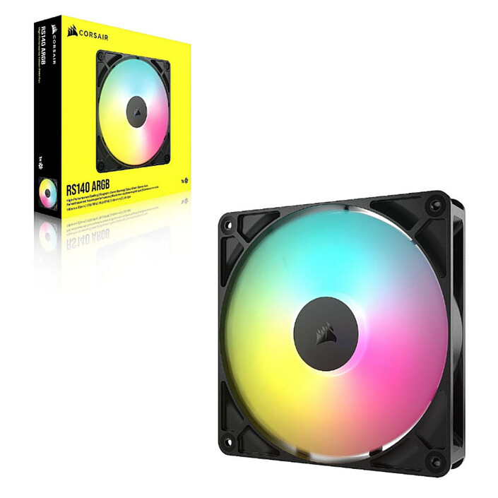 Corsair RS140 ARGB Black  economico