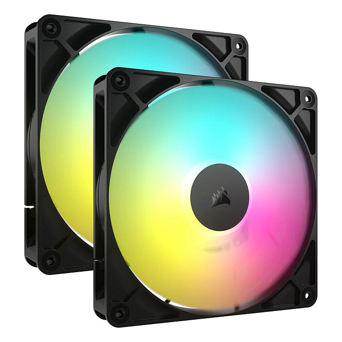 Corsair RS140 ARGB Dual Pack Black 