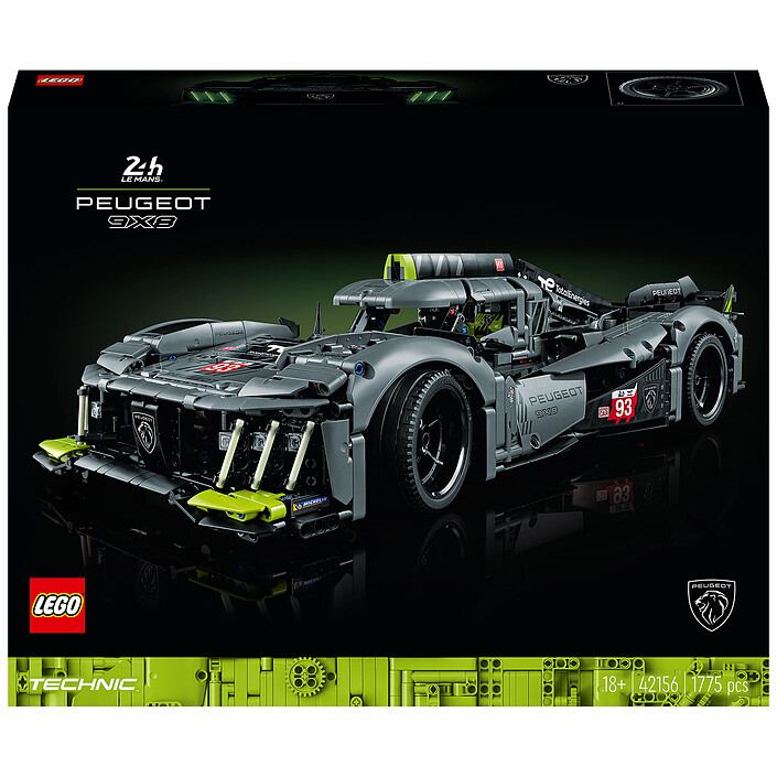 LEGO Technic 42156 PEUGEOT 9X8 24H Le Mans Híbrido Hipercoche