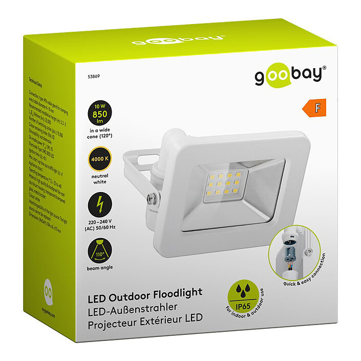 Acquista Goobay Proiettore da esterno a LED 10W (Bianco)