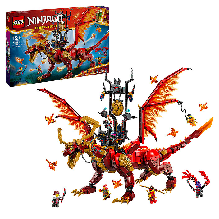 Opiniones sobre LEGO Ninjago 71822 El dragón fuente de movimiento 