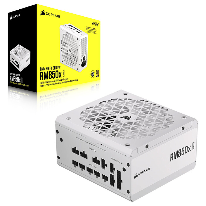 Corsair RM850x SHIFT 80PLUS Gold - Blanc