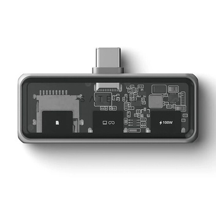 Nota SATECHI Hub XR Mobile con unità microSD