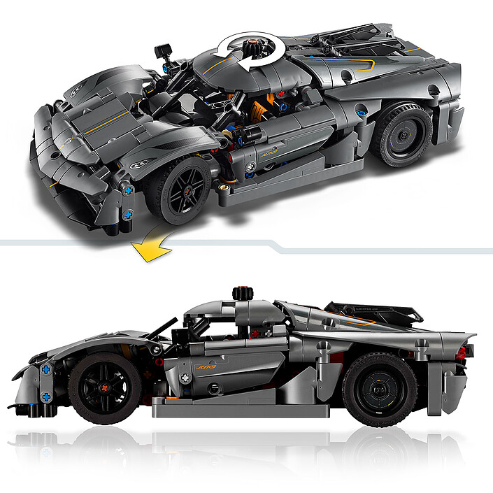 LEGO Technic 42173 Hypercar Koenigsegg Jesko Absolut grey economico