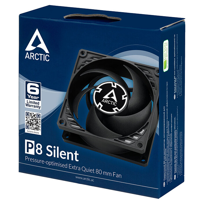 Arctic P8 Silent (Nero)  economico