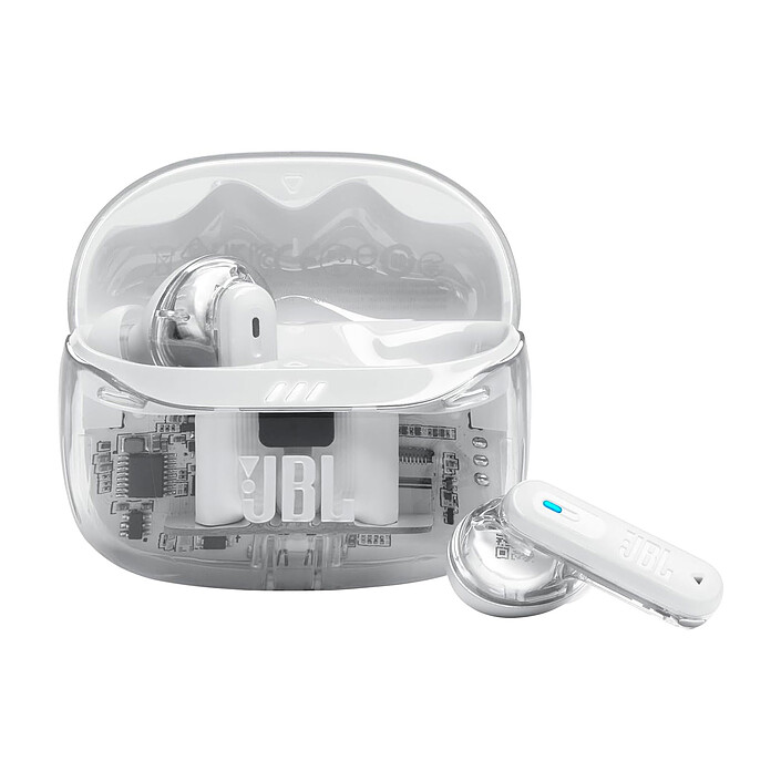 JBL Tune Beam 2 Ghost Edition White