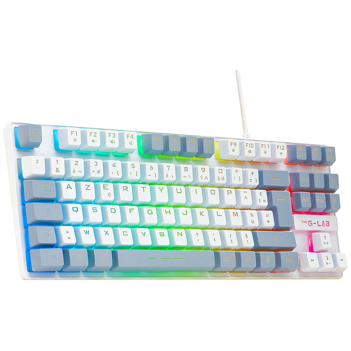 Avis The G-Lab Keyz Caesium TKL (Blanc/Gris)