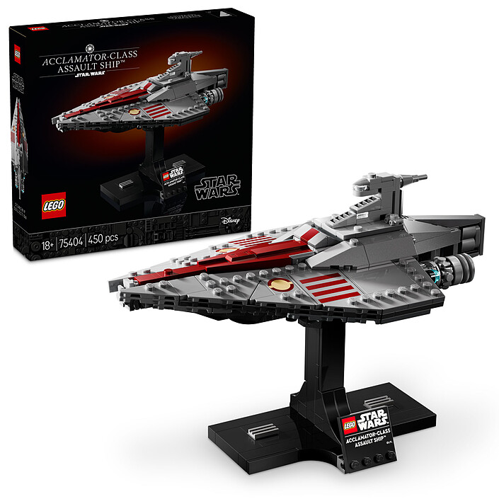 Nota LEGO Star Wars 75404 Trasporto d'assalto di classe Acclamator