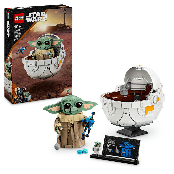 Nota LEGO Star Wars 75403 Grogu e la sua carrozzina 