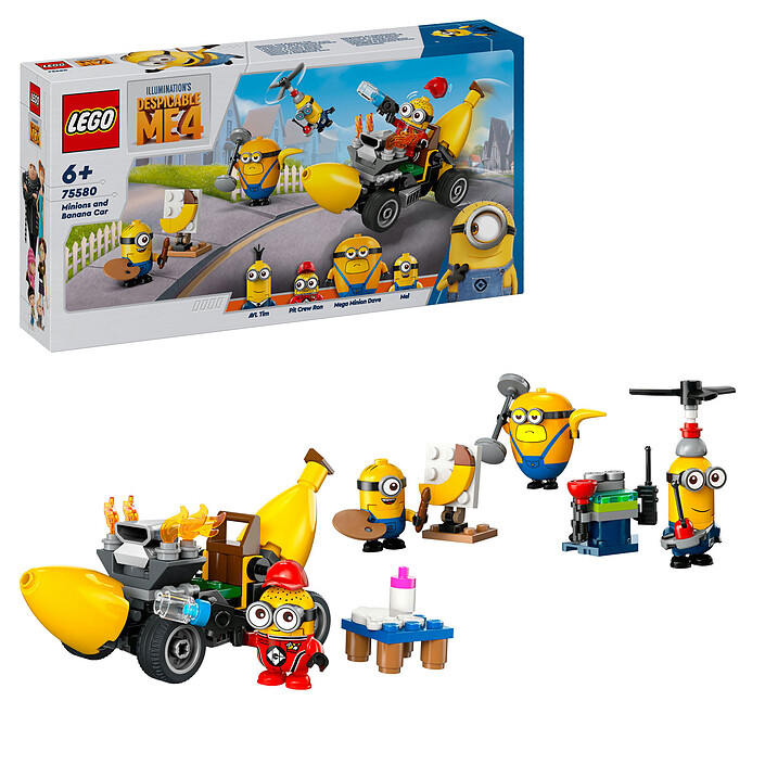Review LEGO Despicable Me 4 75580 The Minions and the Banana Car