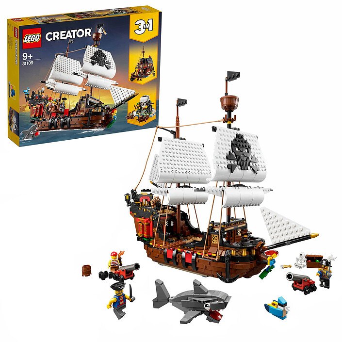 Opiniones sobre LEGO Creator 31109 Barco Pirata 3 en 1 